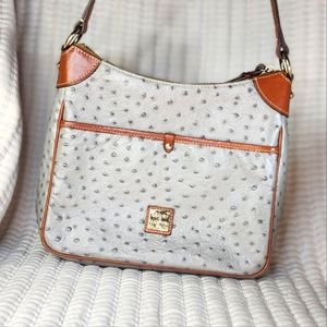 Rooney & Bourke Kimberly Ostrich y 6 pockets adjustable strap